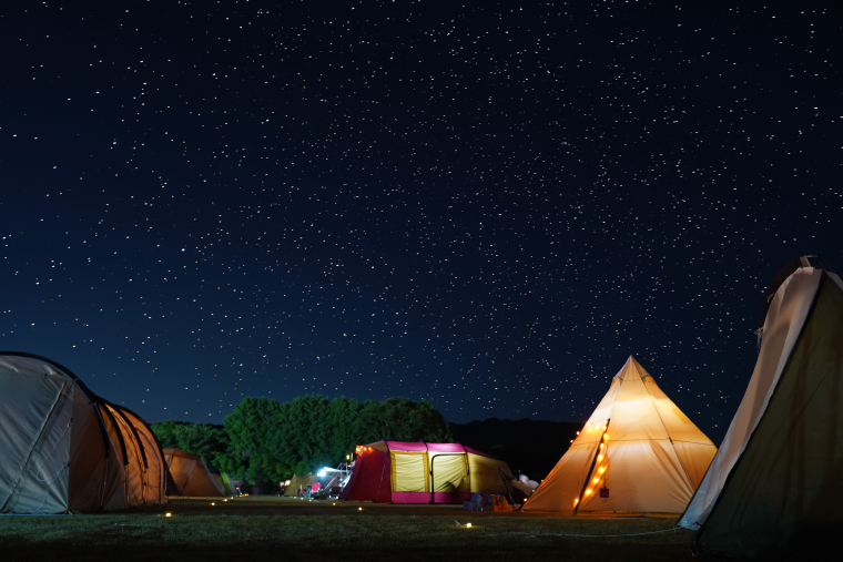 星空が見えるキャンプ場